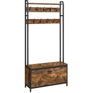 Rootz Klädställ - Klädställ med skoskåp - Klädhängare - Stående Klädställning - Väggmonterad Klädställning - Fristående Klädställning - Industriell Kl