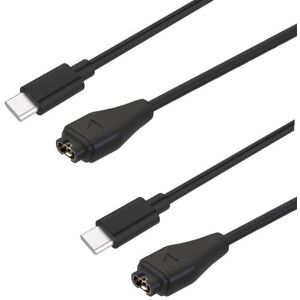 Paket med 2 USB-C-kablar för Garmin Fenix 8 E 7 7S 7X 6 6S 6X 5 Forerunner 965 45 265 Vivoactive 5 Phonillico® smartwatchar