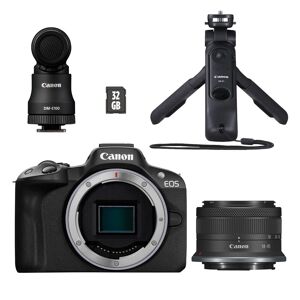 Canon EOS R50 kamerahus + RF-S 18-45mm f/4,5-6,3 IS STM Creator Kit