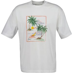 GANT Hawaii Printed Graphic SS T-Shirt Herr, Eggshell, XL