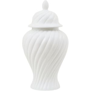 Ophelia & Co. Artim Damson Small White Ceramic Jar White 51 H x 27 W x 27 D cm