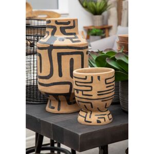 Latitude Vive Clark Brown/Black 41Cm Earthenware Table Vase Black;Brown 41cm H X 23cm W X 23cm D