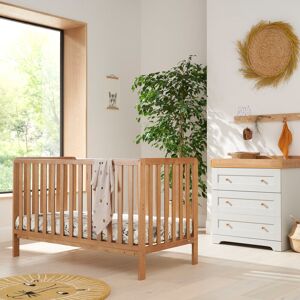 Tutti Bambini Malmo 2-Piece Nursery Furniture Room Set Oak/Dove Grey/Oak 70 x 140 cm