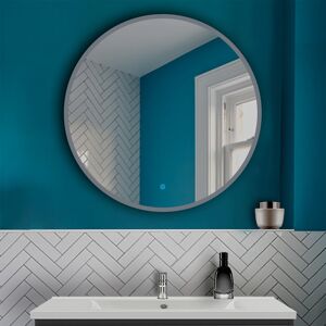 Metro Corbit LED Bathroom Mirror with Anti-fog Cool white Light White 80cm x 80cm