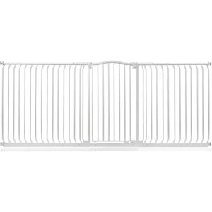 Symple Stuff Aivry Baby Gate white/black 103.0 H x 243.0 W x 4.0 D cm