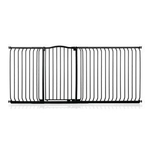 Symple Stuff Aivry Baby Gate black 103.0 H x 225.0 W x 4.0 D cm