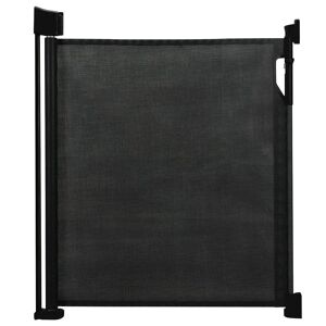 Symple Stuff Advanced Retractable Safety Gate gray/black 90.0 H x 120.0 W x 9.0 D cm