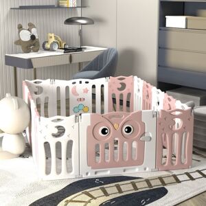 Mack + Milo Planas Baby Gate pink/white/brown 63.0 H x 143.0 W x 179.0 D cm