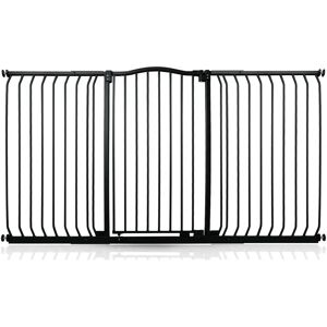 Symple Stuff Aivry Baby Gate black 103.0 H x 179.0 W x 4.0 D cm