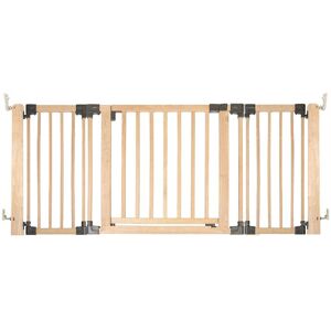 17 Stories Wooden Multi Panel Room Divider, Natural Wood, 76cm Tall Natural 76cm H x 176cm W x 2.3cm D