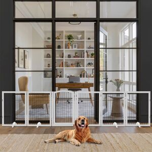 Archie & Oscar Free Standing Pet Gate White 335cm