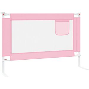 Zoomie Kids Rodborough Toddler Safety Side Rail Pink 95cm H x 100cm L x 25cm W