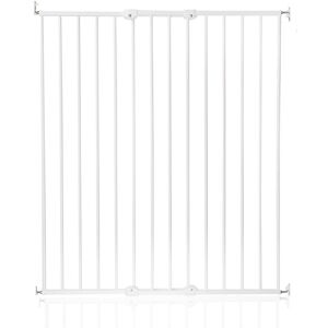 Symple Stuff Tall Screw Fitted Baby Stair Safety Gate White 103.5cm H X 106.8cm W X 3cm D