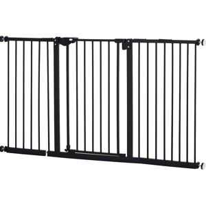 Archie & Oscar Safety Pressure Mounted Pet Gate Black 76.2cm H X 147.5cm W X 5cm D