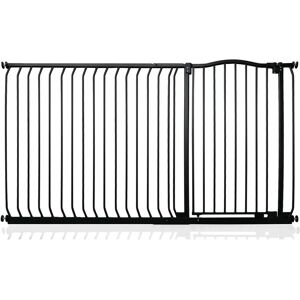 Symple Stuff Aivry Baby Gate gray/black 103.0 H x 180.0 W x 4.0 D cm