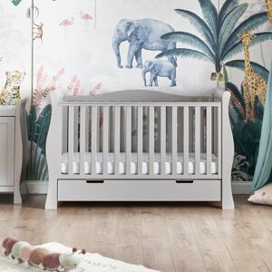Obaby Stamford Luxe Cot Bed Warm Grey Standard
