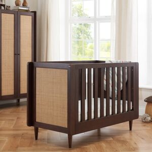 Tutti Bambini Japandi Mini Cot Bed Warm Walnut Warm Walnut Standard
