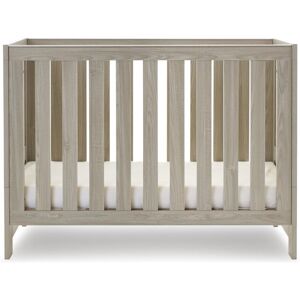 Obaby Nika Mini Cot Bed Grey Wash/White Mini