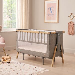 Tutti Bambini CoZee XL Complete Birth to 4+ Years Package, 5-in-1 Convertible Cot Oak / Charcoal Grey