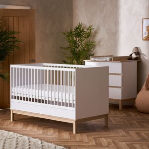 Obaby Astrid Convertible Standard 2 - Piece Nursery Furniture Set White 70 x 140 cm