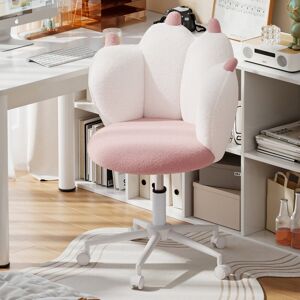Zoomie Kids Children's Chair Pink/White 88cm H X 60cm W X 43cm D