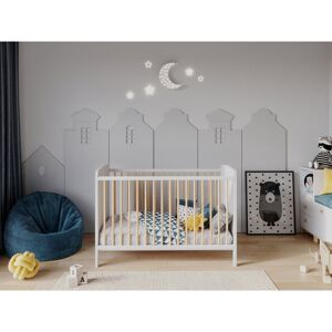 Harriet Bee Arpad Cot Bed White/Pine Standard