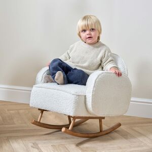Tutti Bambini Micah Mini Me Children's Rocking Chair Boucle Blush Cream 55cm H X 50cm W X 55cm D