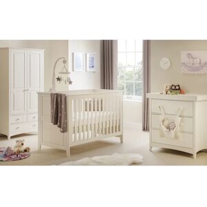 Three Posts Langport Cot Bed 2-Piece Nursery Furniture Set brown/green/white