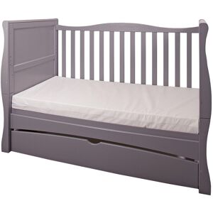 Harriet Bee Gilbert Grey Cot Bed with Mattress 140x70x10cm Grey Standard