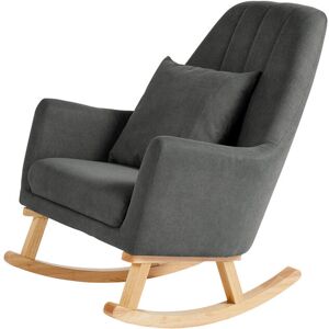 Ickle Bubba Eden Deluxe Nursery Chair - Charcoal Grey Dark Grey 93cm H X 74cm W X 93cm D