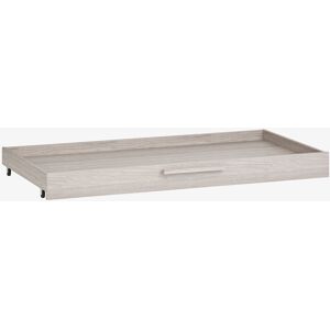 Little Acorns Ellesmere Cot Bed Under Bed Draw - Truffle Oak - 140 x 70cm Grey Ash Standard