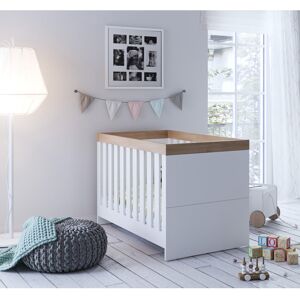 Little Acorns Burlington Cot Bed White/Oak