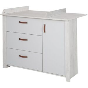 roba Mila Changing Table White 98.5cm H X 126cm W X 75cm D