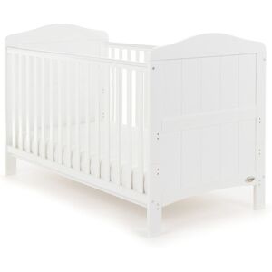 Obaby Whitby Cot Bed with Foam Mattress White Standard