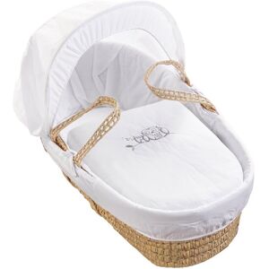 Kinder Valley Palm Moses Basket with Bedding Brown;White 47cm W X 72cm L