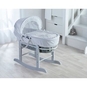 Harriet Bee Apeton Teddy Wash Day Rocking Moses Basket and Stand brown/gray 30.0 H x 47.0 W x 72.0 D cm