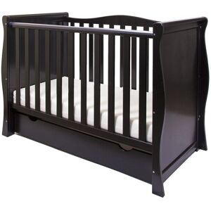 Harriet Bee Croley Willow Sleigh Cot Black Standard