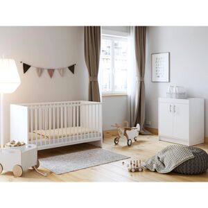 Little Acorns Chester 2 Piece Room Set - White White 70 x 140 cm