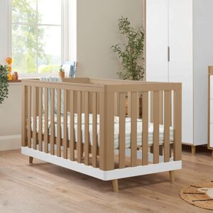 Tutti Bambini Hygge Cot Bed White/Light Oak Standard