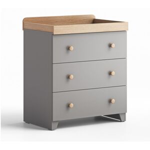 Little Acorns Classic Changing Unit Grey & Oak