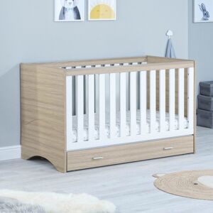 BabyMore Veni Cot Bed White Oak