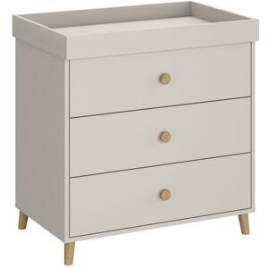 Fjørde & Co Changing Dresser Kids 890 Grey Beige 90cm H X 80cm W X 51cm D