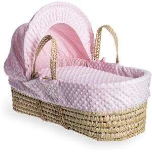Clair De Lune Dimple Palm Moses Basket Pink 24cm H X 28cm W X 75cm L