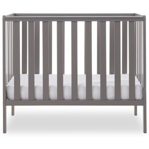 Obaby Bantam Space Saver Cot with Fibre Mattress Taupe Grey Mini