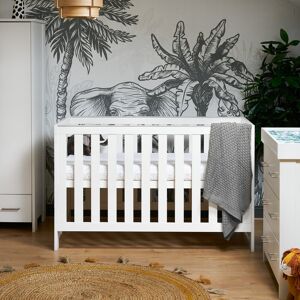Obaby Nika Cot Bed White Wash Standard