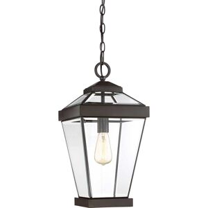 Dakota Fields Guilbert 1 Light Outdoor Hanging Lantern Bronze 51.4cm H x 25.4cm W