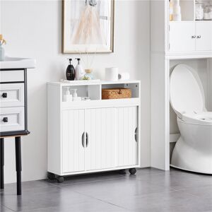 Yaheetech 69.5Cm W x 71.5Cm H x 20Cm D Bathroom Storage Furniture Set White 71.5cm H X 69.5cm W X 20cm D
