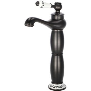 Rosalind Wheeler Ashurst Vintage Basin Mixer Black 12.5cm