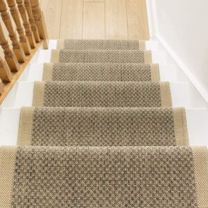 Rosalind Wheeler Almandine Fret Flatweave Tweed Stair Runner Runner 720cm x 80cm