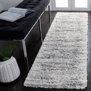 Rio Stonesfield Abstract Ivory Area Rug Ivory Runner 69 x 244 cm